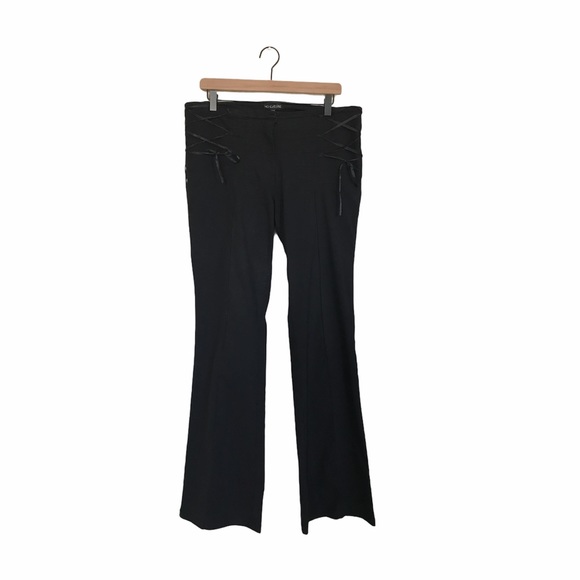 NO EXCUSE black lace side pants - Picture 1 of 5